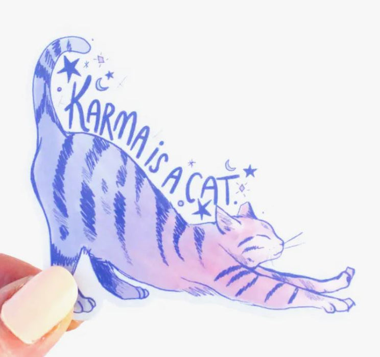 Sticker Karma is a Cat
