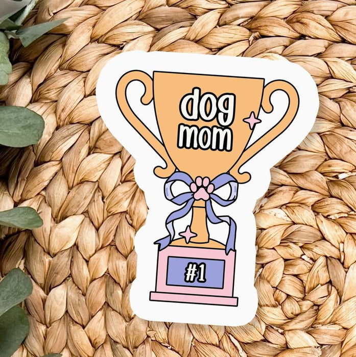 Sticker Dog Mom Trophy