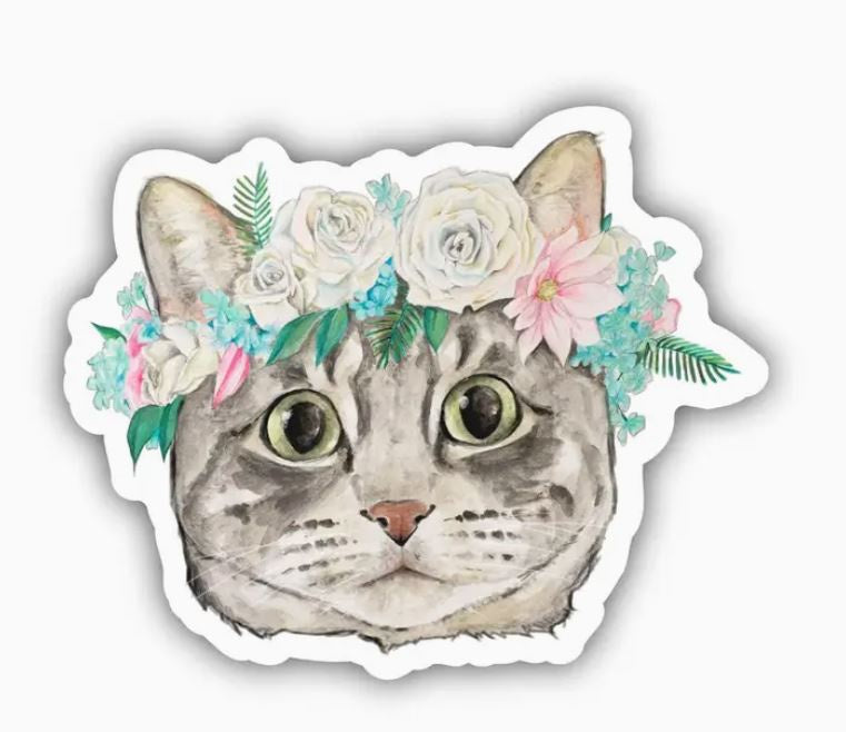 Big Moods Floral Cat