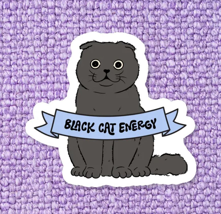 Sticker Black Cat Energy