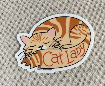 Acbc Sticker Cat Lady Tabby