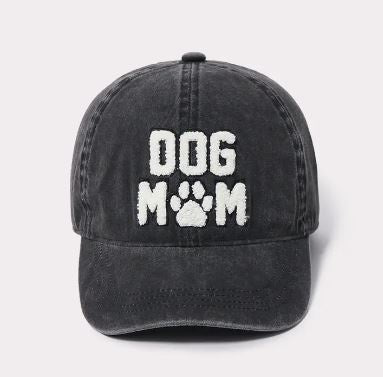 Baseball Hat Chenille Dog Mom