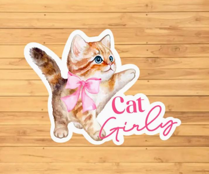 Sticker Cat Girly