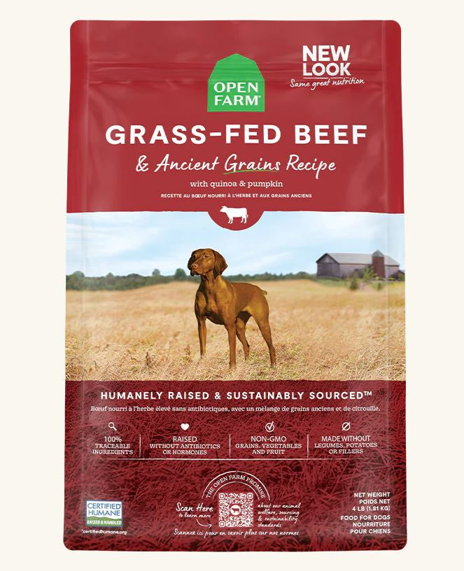 Open Farm Dog Ancient Grains Grass Fed Beef