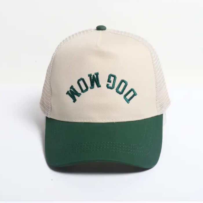 5 Pannel Hat Dog Mom Upside Down