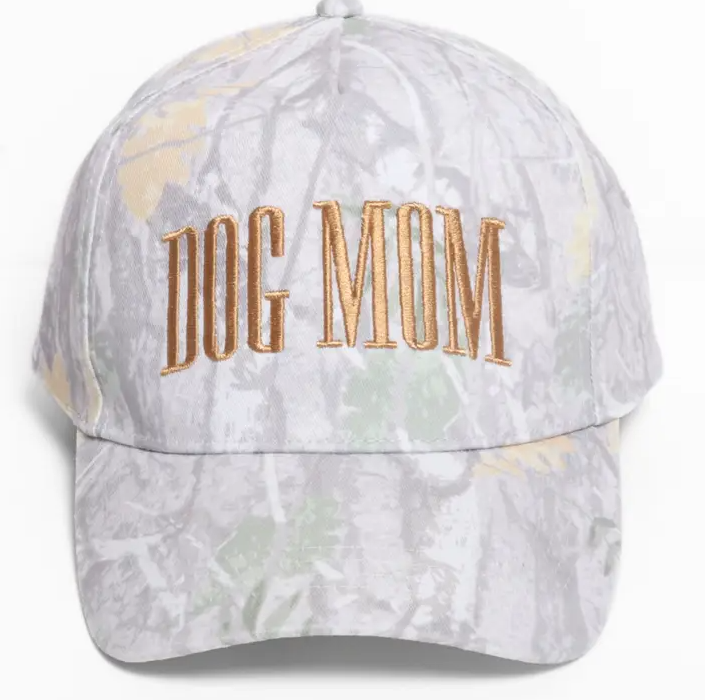 5 Panel Hat Dog Mom Camo