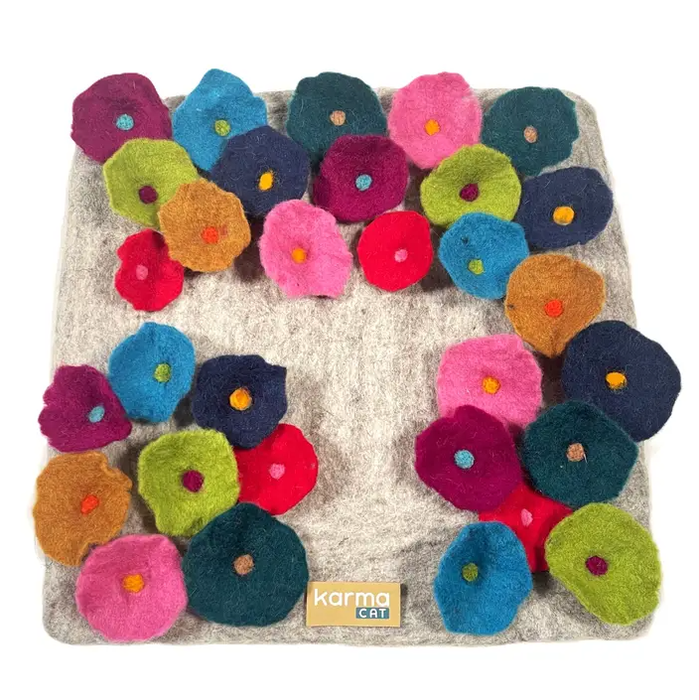 Karma Cat Activity Mat Colorful Flowers