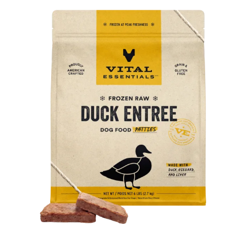 Vital Essentials Dog Raw Patties Duck 6lb