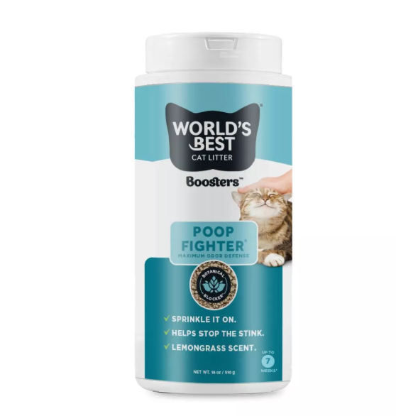 World's Best Litter Booster Poop Fighter 18oz