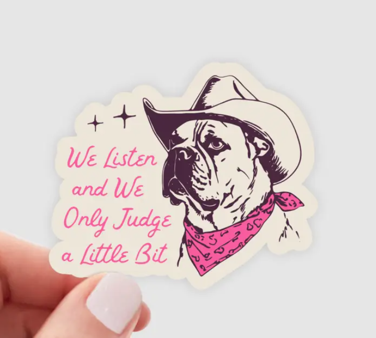 Sticker Listen and Judge