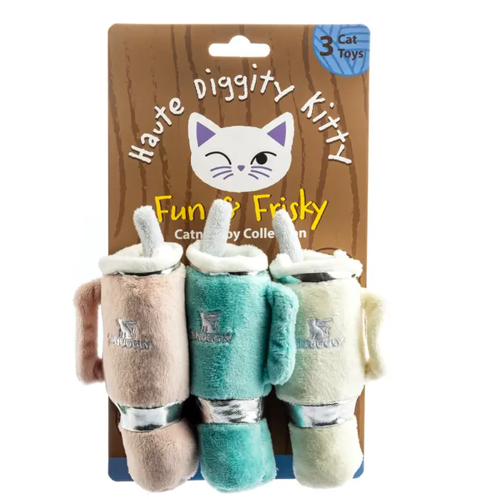 Haute Diggity Dog Cat Snuggly Cup 3pk