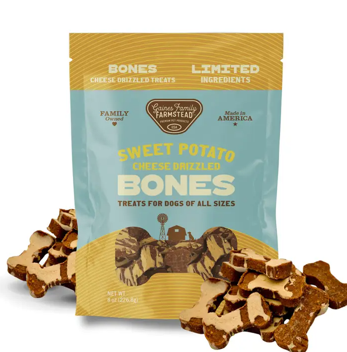 Gaines Family Sweet Potato Bones Cheese Drizzled 8oz