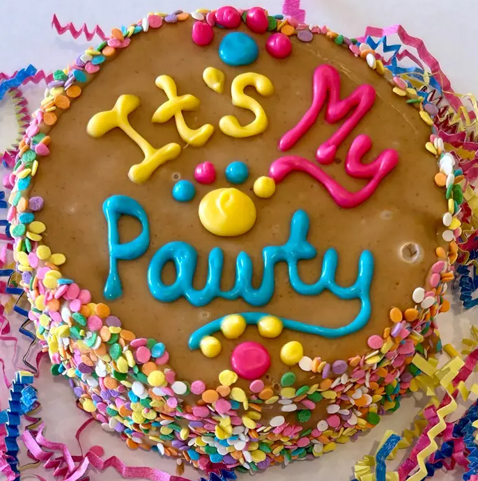 Delco Dog PB It's My Pawty Cake