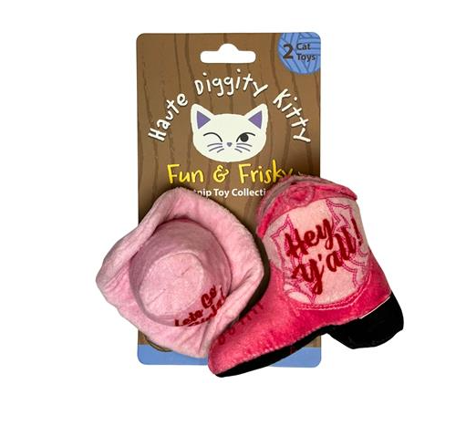 Haute Diggity Dog Cat Cowgirl 2pk