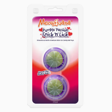 Meowijuana Stick'n Lick Purrple Passion 2pk