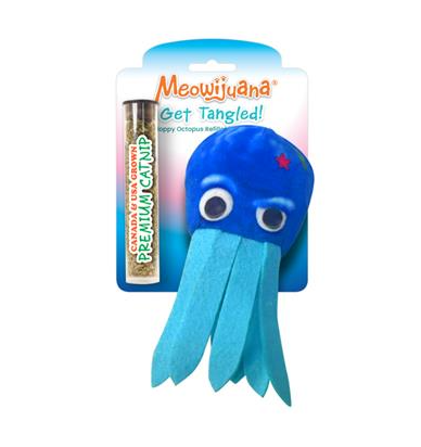 Meowijuana Refillable Get Tangled Floppy Octopus