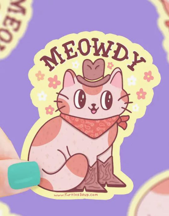 Turtle Soup Sticker Meowdy