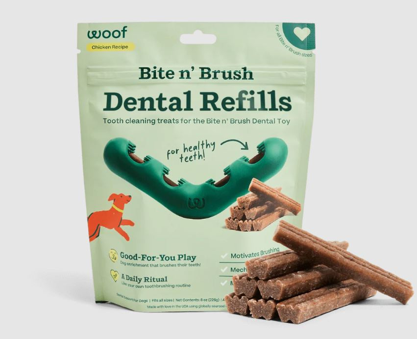 Woof Bite N' Brush Refills 18pk