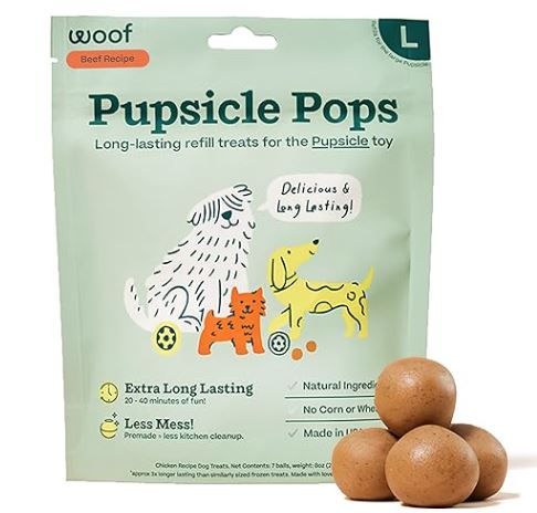 Woof Pupsicle Pops Beef & Peanut Butter