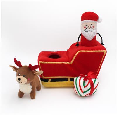 Zippy Paws Burrow Santa's Sleigh