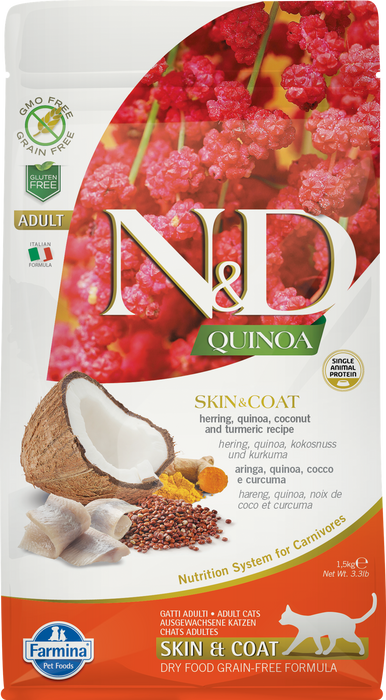 Farmina Cat Quinoa Skin & Coat Herring