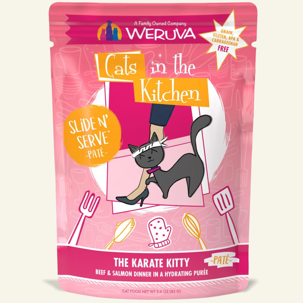 Cats in the Kitchen Slide Karate Kitty 3oz