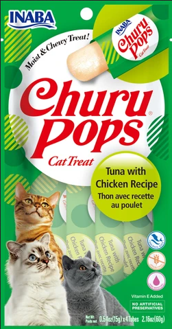 Inaba Churu Pops Tuna with Chicken 4pk