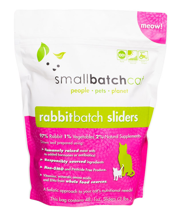 Small Batch Cat Raw Rabbit 3lb