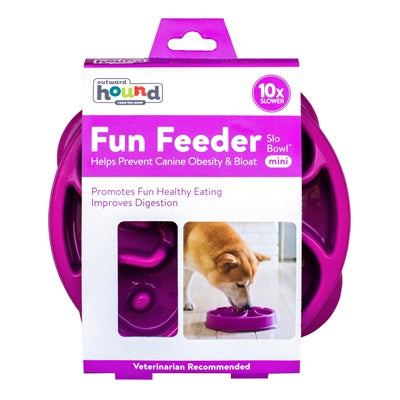 Outward Hound Fun Feeder Purple