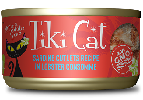 Tiki Cat Grill Sardine Cutlets w/ Lobster 2.8oz