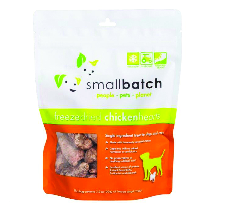 Small Batch Freeze Dried Hearts Chicken 3.5oz