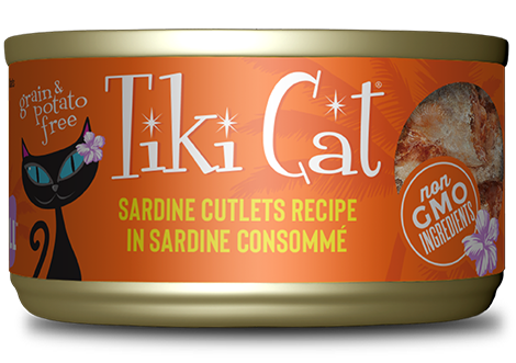 Tiki Cat Grill Sardine Cutlets 2.8oz