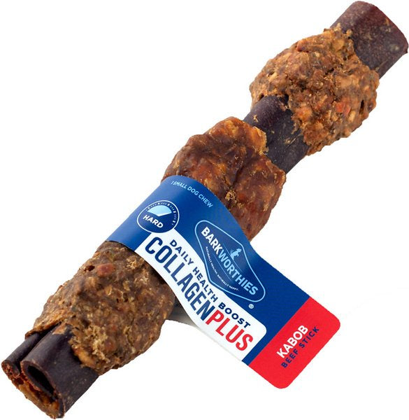 Barkworthies Collagen Wrapped Beef Kabob 6"