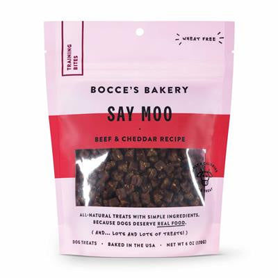 Bocce's Bakery Training Bites Say Moo 6oz