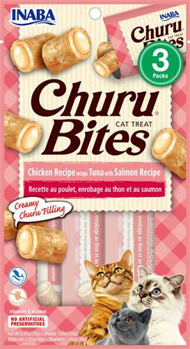 Churu Bites Chicken Tuna Salmon 3pk