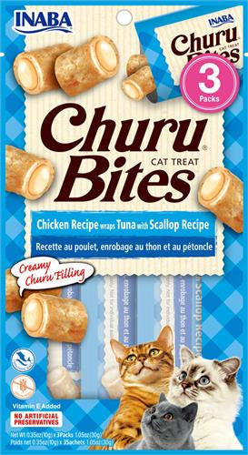 Churu Bites Chicken Tuna Scallop 3pk