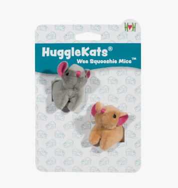 HuggleKats Wee Squooshie Mice 2pk