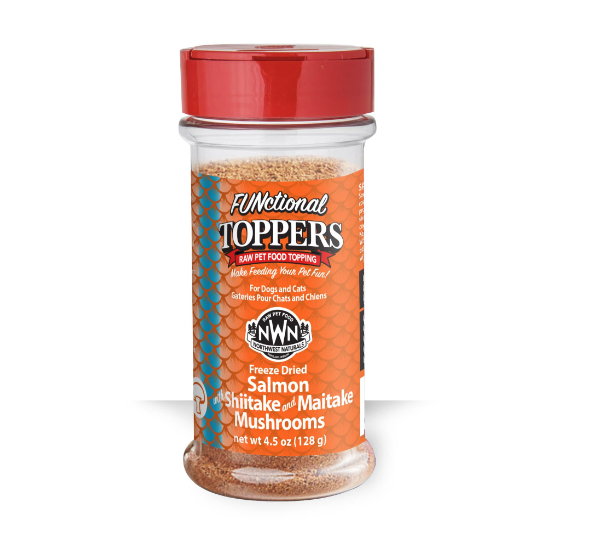 Northwest Naturals Functional Toppers Salmon w/ Shiitake & Maitake Mushrooms 3.5oz