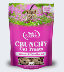 Nutrisource Cat Crunchy Treats Salmon & Tuna 3oz