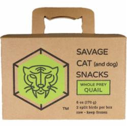 Savage Cat Whole Quail 6oz 2pk