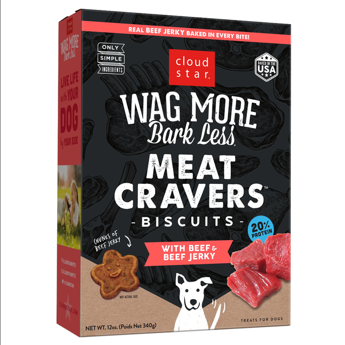 Wag More Bark Less Meat Cravers Beef 12oz