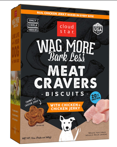 Wag More Bark Less Meat Cravers Chicken 12oz