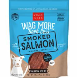 Wag More Bark Less Smoked Salmon Jerky 10oz