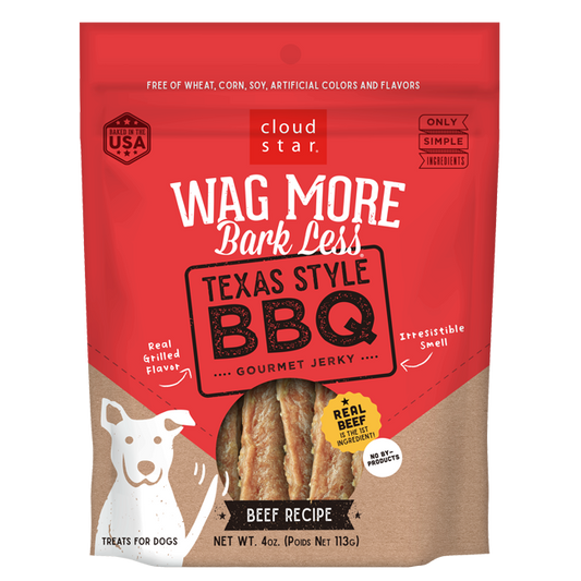 Wag More Bark Less Texas BBQ Jerky 10oz