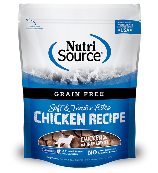 Nutrisource Soft & Tender Grain Free Bites Chicken 6oz