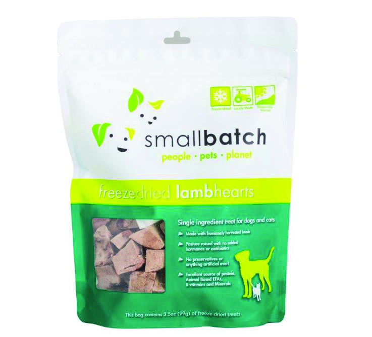 Small Batch Freeze Dried Hearts Lamb 3.5oz