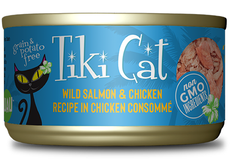 Tiki Cat Luau Salmon & Chicken 2.8oz