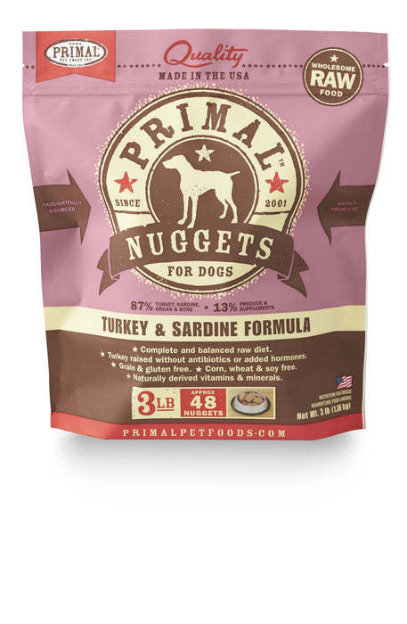 Primal Dog Raw Turkey & Sardine